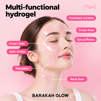 Barakah Glow™ Peptide Hydrogel Eye Patches (pink)
