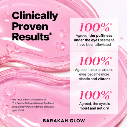 Barakah Glow™ Peptide Hydrogel Eye Patches (pink)