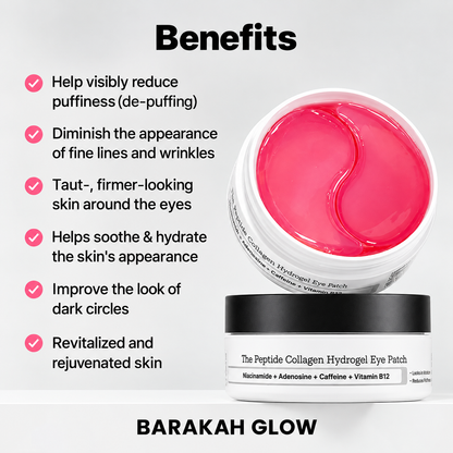 Barakah Glow™ Peptide Hydrogel Eye Patches (pink)