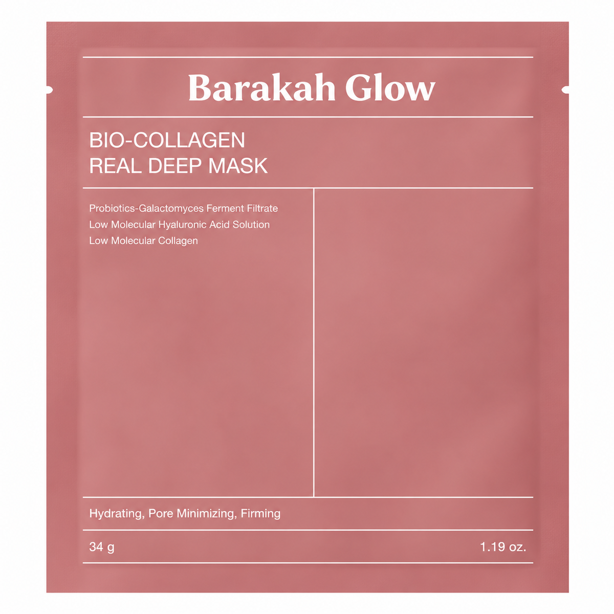 Barakah Glow™ Collagen Hydrogel Overnight Face Mask