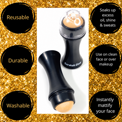 Barakah Glow™ Volcanic Stone Oil-Absorbing Face Roller