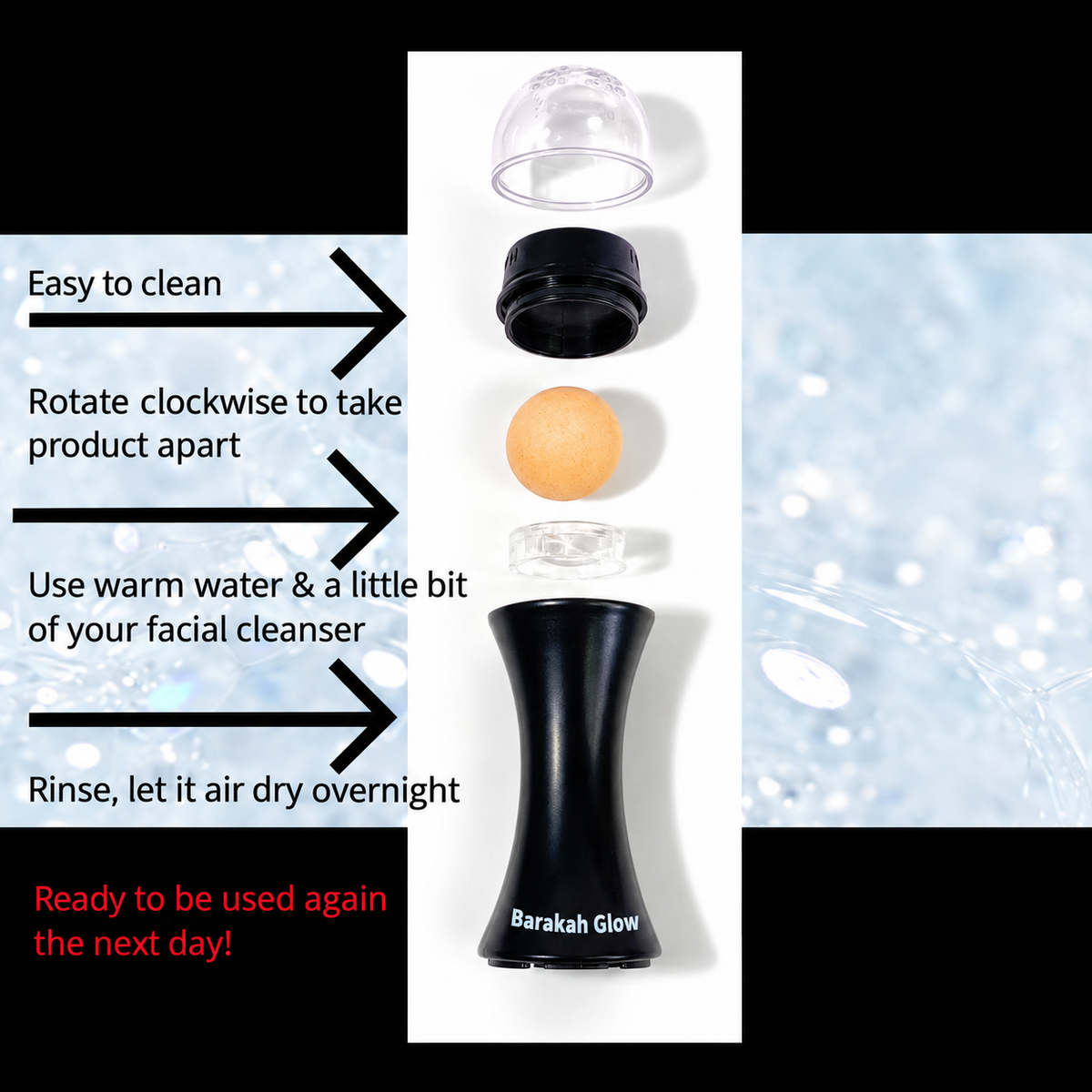 Barakah Glow™ Volcanic Stone Oil-Absorbing Face Roller