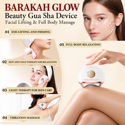 Barakah Glow™ Electric Heated Gua Sha (red light + vibration)