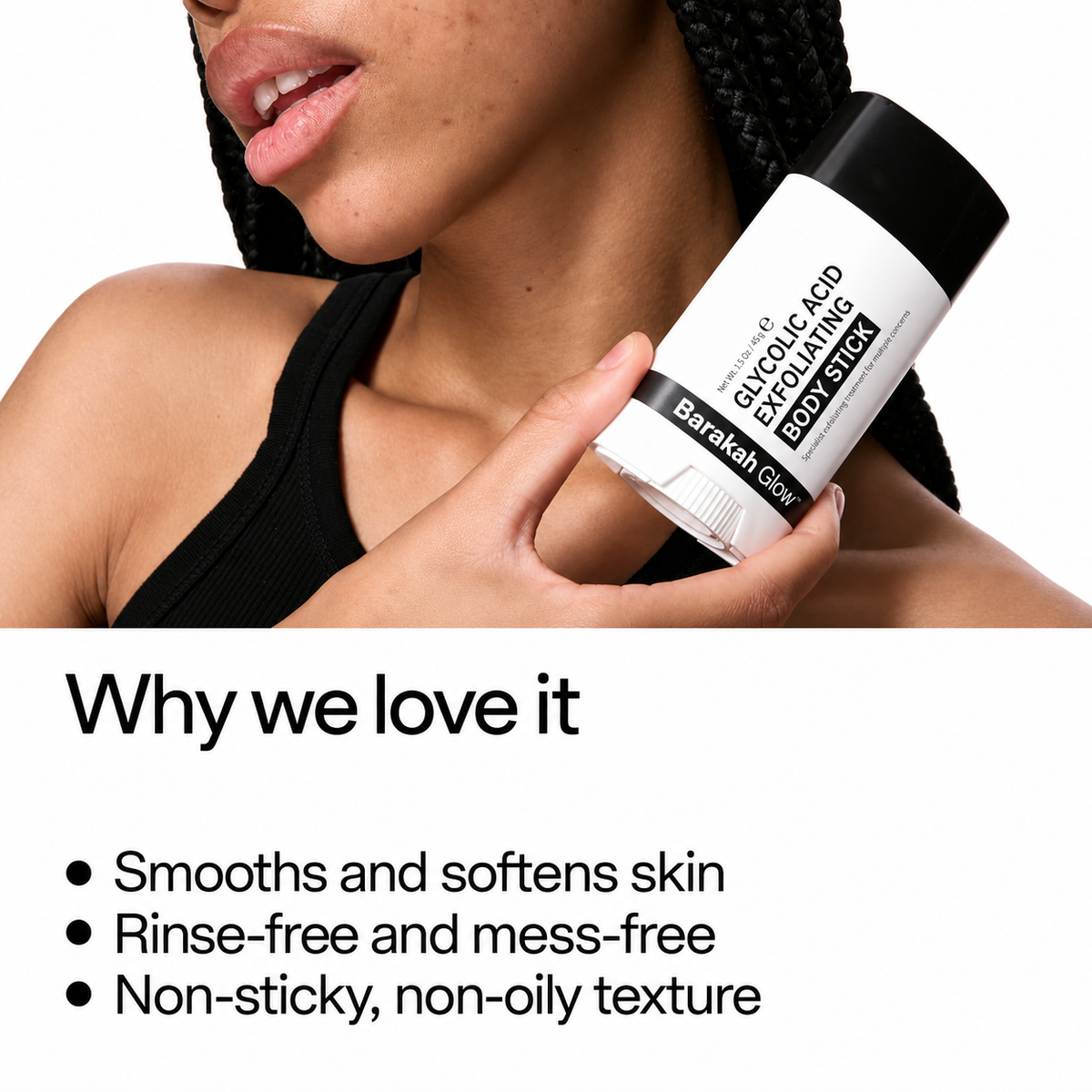 Barakah Glow™ Glycolic Acid Body Exfoliating Stick