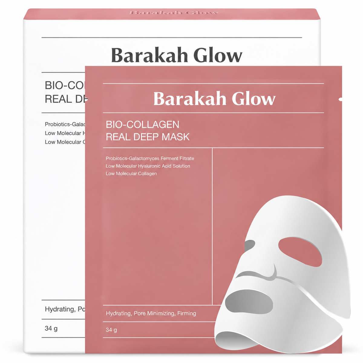 Barakah Glow™ Collagen Hydrogel Overnight Face Mask